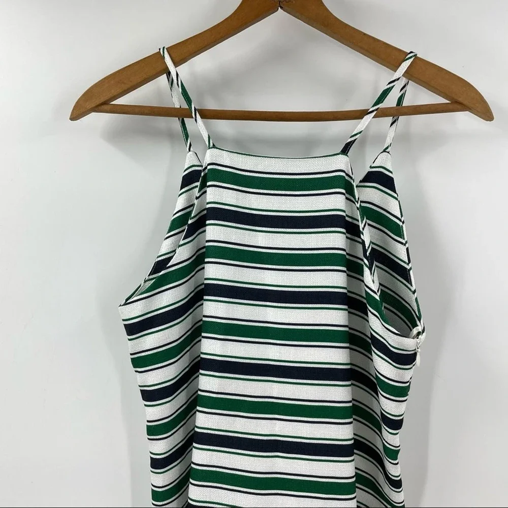 J.O.A. Striped Maxi Dress Side Slits Y2K 90s XS - Picture 2 of 10